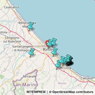 Mappa Via San Giuliano, 47900 Rimini RN, Italia (8.358)