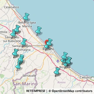Mappa Via San Giuliano, 47900 Rimini RN, Italia (10.2415)