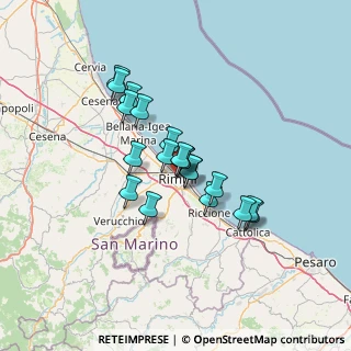 Mappa Via San Giuliano, 47900 Rimini RN, Italia (10.086)