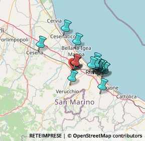 Mappa Via IV Novembre, 47822 Santarcangelo di Romagna RN, Italia (9.5555)