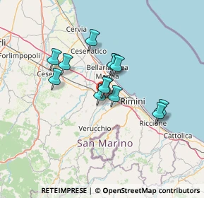 Mappa Via de Garattoni, 47822 Santarcangelo di Romagna RN, Italia (10.07538)