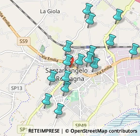 Mappa Via Giuseppe Verdi, 47822 Santarcangelo di Romagna RN, Italia (0.9275)