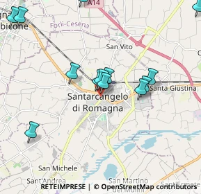 Mappa Via Giuseppe Verdi, 47822 Santarcangelo di Romagna RN, Italia (2.14077)