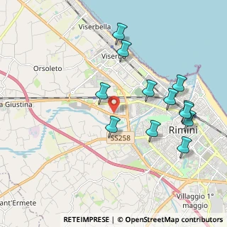 Mappa Via Crimea, 47921 Rimini RN, Italia (2.1075)