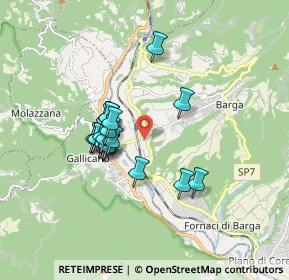 Mappa Vicolo cavalcavia-località biagi, 55027 Gallicano LU, Italia (1.383)