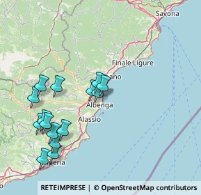 Mappa SS 1 Via Aurelia, 17031 Albenga SV, Italia (16.85667)