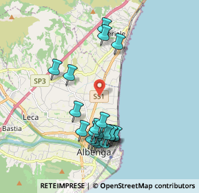 Mappa SS 1 Via Aurelia, 17031 Albenga SV, Italia (1.9565)