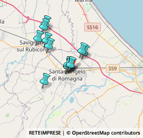 Mappa Via Vincenzo Bellini, 47822 Santarcangelo di Romagna RN, Italia (2.49923)