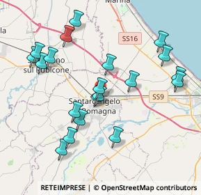 Mappa Via Vincenzo Bellini, 47822 Santarcangelo di Romagna RN, Italia (4.1245)