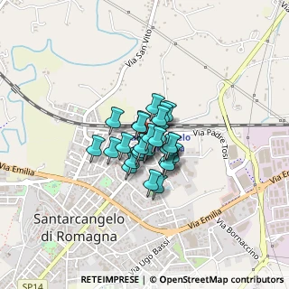 Mappa Via Vincenzo Bellini, 47822 Santarcangelo di Romagna RN, Italia (0.21724)