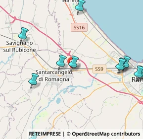 Mappa Via del Tiglio, 47822 Santarcangelo di Romagna RN, Italia (6.13214)