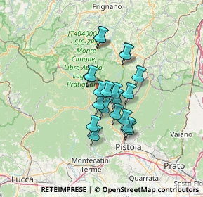 Mappa Unnamed Road, 51028 San Marcello Pistoiese PT, Italia (9.452)