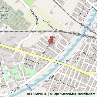 Mappa Via Lodovico Vincini, 23, 47921 Rimini, Rimini (Emilia Romagna)