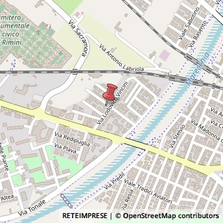Mappa Via Lodovico Vincini, 12, 47921 Rimini RN, Italia, 47921 Rimini, Rimini (Emilia Romagna)