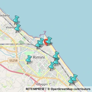 Mappa Viale Paolo Mantegazza, 47900 Rimini RN, Italia (2.35818)