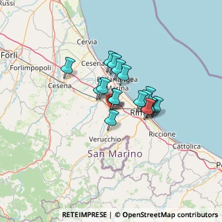 Mappa Via Giuseppe Garibaldi, 47822 Santarcangelo di Romagna RN, Italia (8.97471)