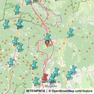 Mappa Via Casaglia, 50031 Barberino di Mugello FI, Italia (6.7155)
