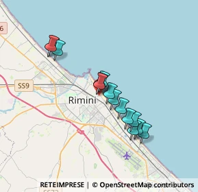 Mappa Viale Renato Parisano, 47900 Rimini RN, Italia (2.97143)