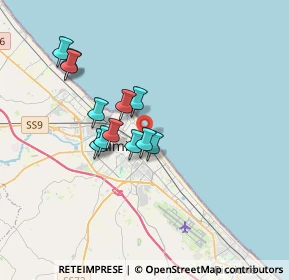 Mappa Viale Renato Parisano, 47900 Rimini RN, Italia (2.88)