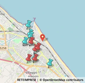 Mappa Viale Renato Parisano, 47900 Rimini RN, Italia (1.75636)