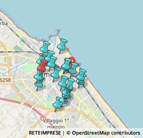 Mappa Viale Renato Parisano, 47900 Rimini RN, Italia (1.483)