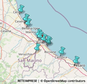 Mappa Viale Renato Parisano, 47900 Rimini RN, Italia (12.84083)