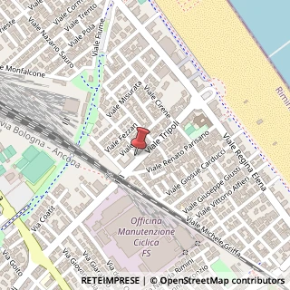 Mappa Viale Tripoli, 220, 47900 Rimini, Rimini (Emilia Romagna)