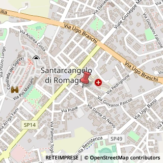 Mappa Via Giovanni Pascoli, 18, 47822 Santarcangelo di Romagna, Rimini (Emilia Romagna)