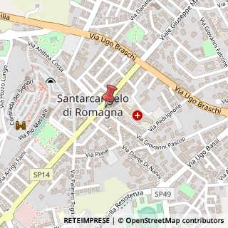 Mappa Via Giovanni Pascoli, 3, 47822 Santarcangelo di Romagna, Rimini (Emilia Romagna)