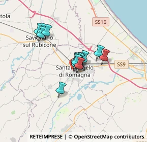 Mappa Via Cesare Battisti, 47822 Santarcangelo di Romagna RN, Italia (2.02)