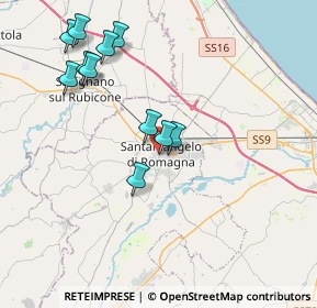 Mappa Via Cesare Battisti, 47822 Santarcangelo di Romagna RN, Italia (3.99091)