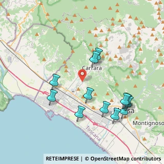 Mappa Via Carrara Nazzano, 54033 Carrara MS, Italia (4.21333)