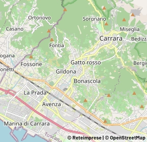 Mappa 54033 Carrara MS, Italia (1.224)