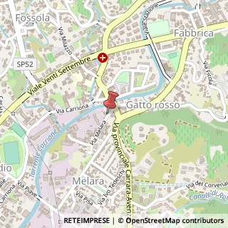 Mappa Via melara 23, 54033 Carrara, Massa-Carrara (Toscana)