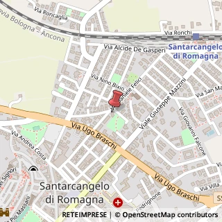 Mappa Via Daniele Felici, 50, 47822 Santarcangelo di Romagna, Rimini (Emilia Romagna)