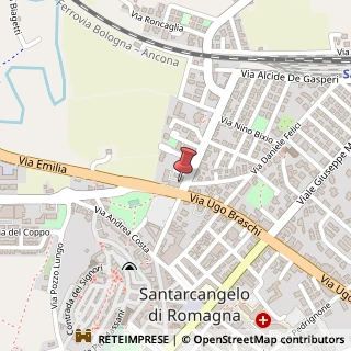 Mappa Via Ugo Braschi, 72/A, 47822 Santarcangelo di Romagna, Rimini (Emilia Romagna)