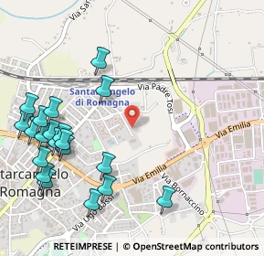 Mappa Via F. Orsini, 47822 Santarcangelo di Romagna RN, Italia (0.6685)