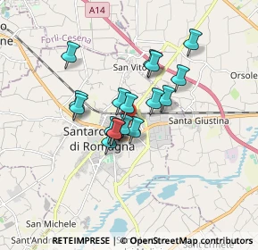 Mappa Via F. Orsini, 47822 Santarcangelo di Romagna RN, Italia (1.23471)