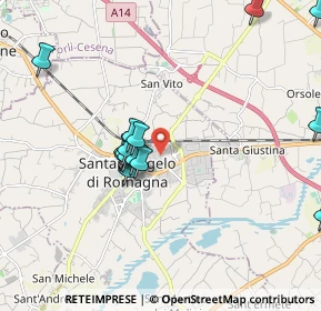 Mappa Via F. Orsini, 47822 Santarcangelo di Romagna RN, Italia (2.01867)
