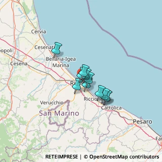 Mappa Viale Trento, 47923 Rimini RN, Italia (7.95364)