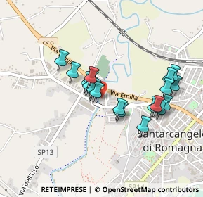 Mappa Via Calamandrei, 47822 Santarcangelo di Romagna RN, Italia (0.386)