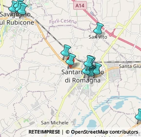 Mappa Via Calamandrei, 47822 Santarcangelo di Romagna RN, Italia (2.225)