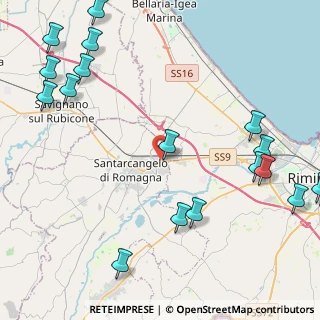 Mappa Via del Salice, 47822 Santarcangelo di Romagna RN, Italia (6.5675)