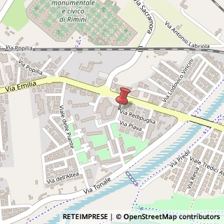 Mappa Via dell'Edera, 1, 47921 Rimini, Rimini (Emilia Romagna)