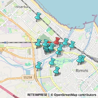 Mappa Via dell'Edera, 47921 Rimini RN, Italia (0.7195)