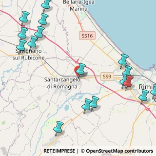 Mappa Via della Quercia, 47822 Santarcangelo di Romagna RN, Italia (6.5485)