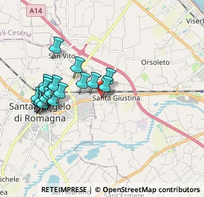 Mappa Adiacente Hotel S.Clemente, 47822 Santa Giustina RN, Italia (1.909)