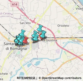 Mappa Adiacente Hotel S.Clemente, 47822 Santa Giustina RN, Italia (1.608)