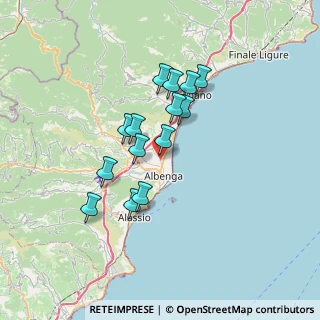 Mappa SP Campochiesa, 17031 Albenga SV, Italia (5.71571)