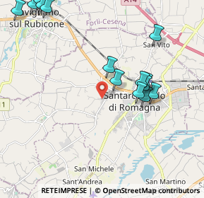 Mappa Via Roveto, 47822 Santarcangelo di Romagna RN, Italia (2.45714)